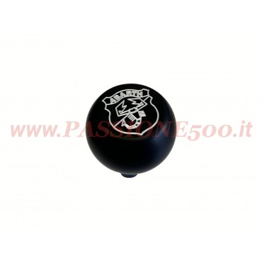 POMELLO LEVA CAMBIO IN METALLO NERO CON LOGO ABARTH - FIAT 500 