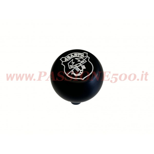 POMELLO LEVA CAMBIO IN METALLO NERO CON LOGO ABARTH - FIAT 500 