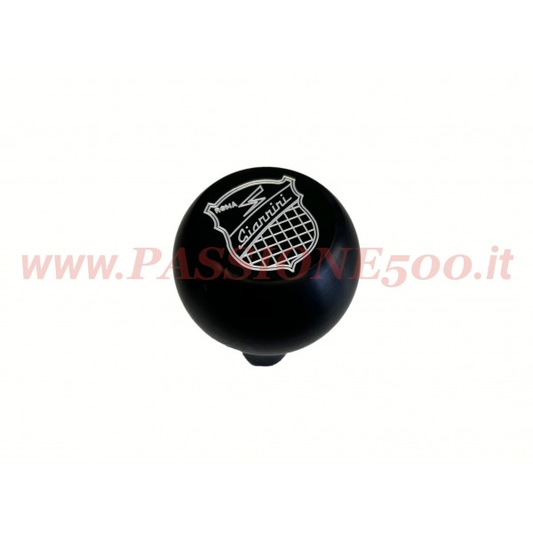 POMELLO LEVA CAMBIO IN METALLO NERO CON LOGO GIANNINI - FIAT 500 