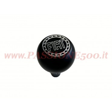 POMELLO LEVA CAMBIO IN METALLO NERO CON LOGO FIAT - FIAT 500 