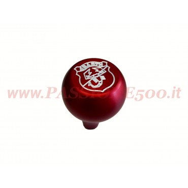 POMELLO LEVA CAMBIO IN METALLO ROSSO CON LOGO ABARTH - FIAT 500 