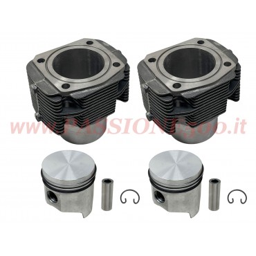 GRUPPO TERMICO COMPLETO - CILINDRI PISTONI SEGMENTI 73,5 mm 600 cc - FIAT 500 R