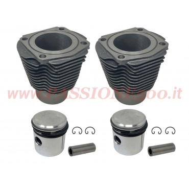 GRUPPO TERMICO COMPLETO - CILINDRI PISTONI SEGMENTI 67,4 mm 499 cc - FIAT 500 D F L