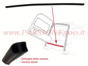 guarnizione portellone fiat 500