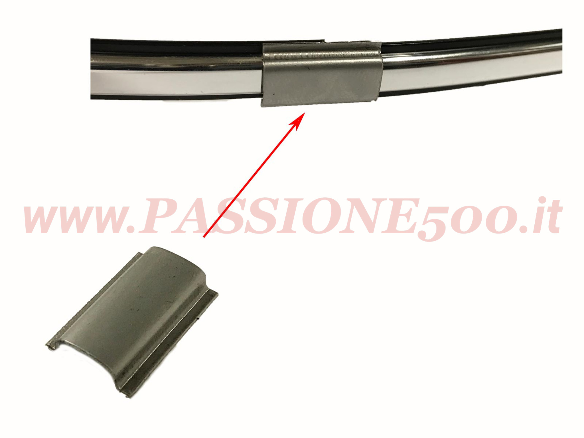 coprigiunto profilo cromato fiat 500 L
