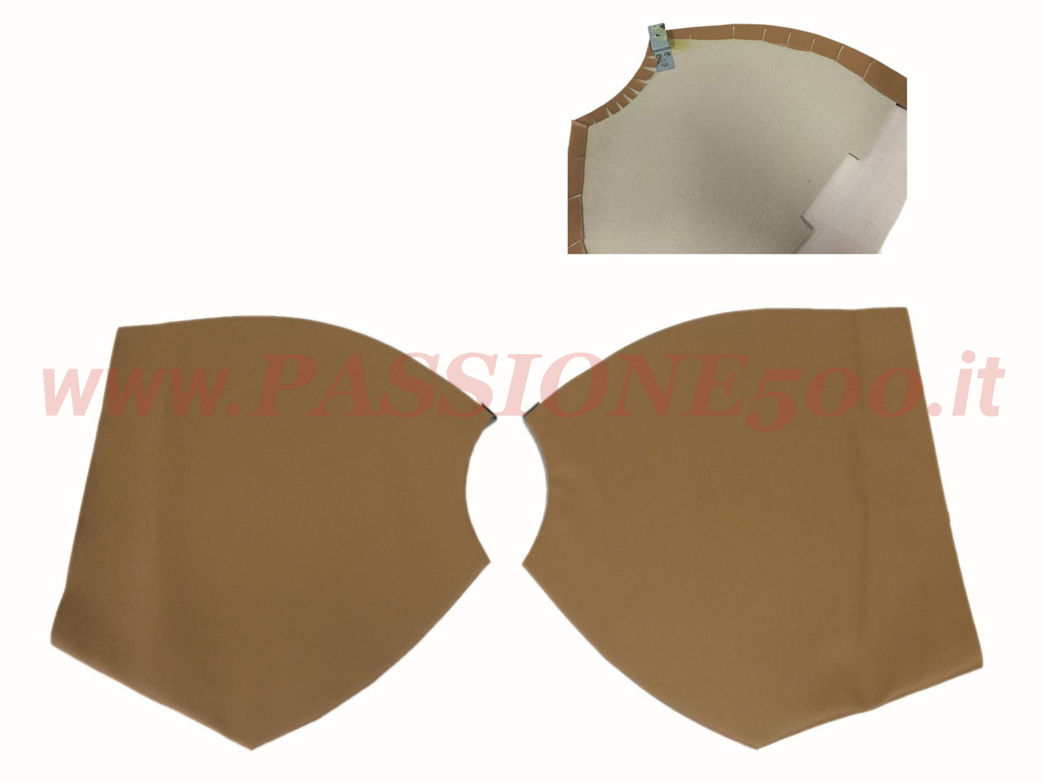 pannelli passaruota marrone fiat 500 D