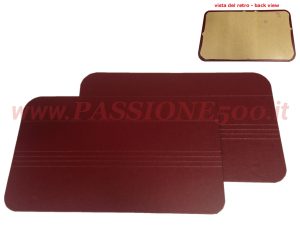 pannelli anteriori rosso scuro fiat 500 F