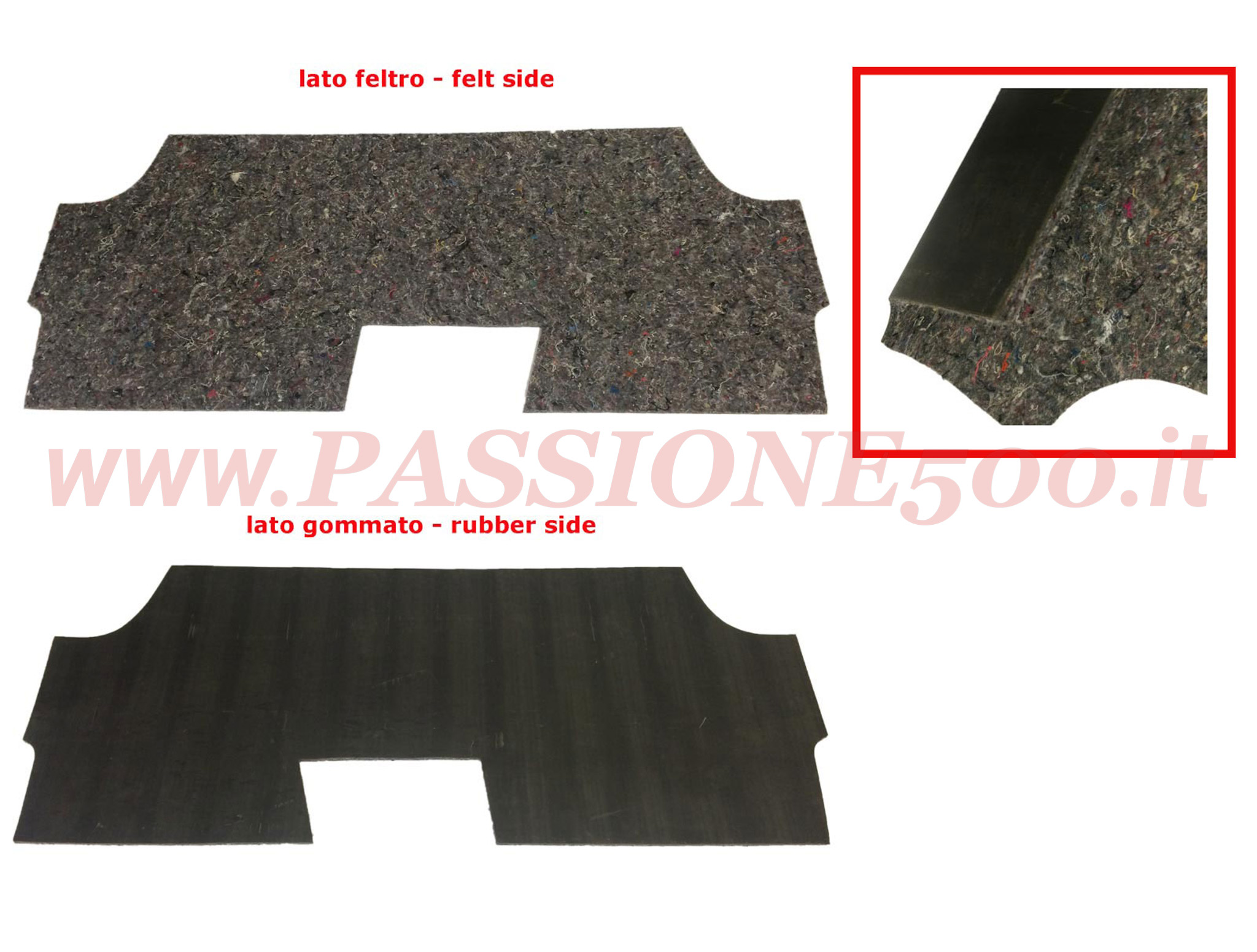 isolante sedile posteriore Fiat 500 F L