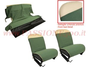 selleria tessuto verde Fiat 500 N