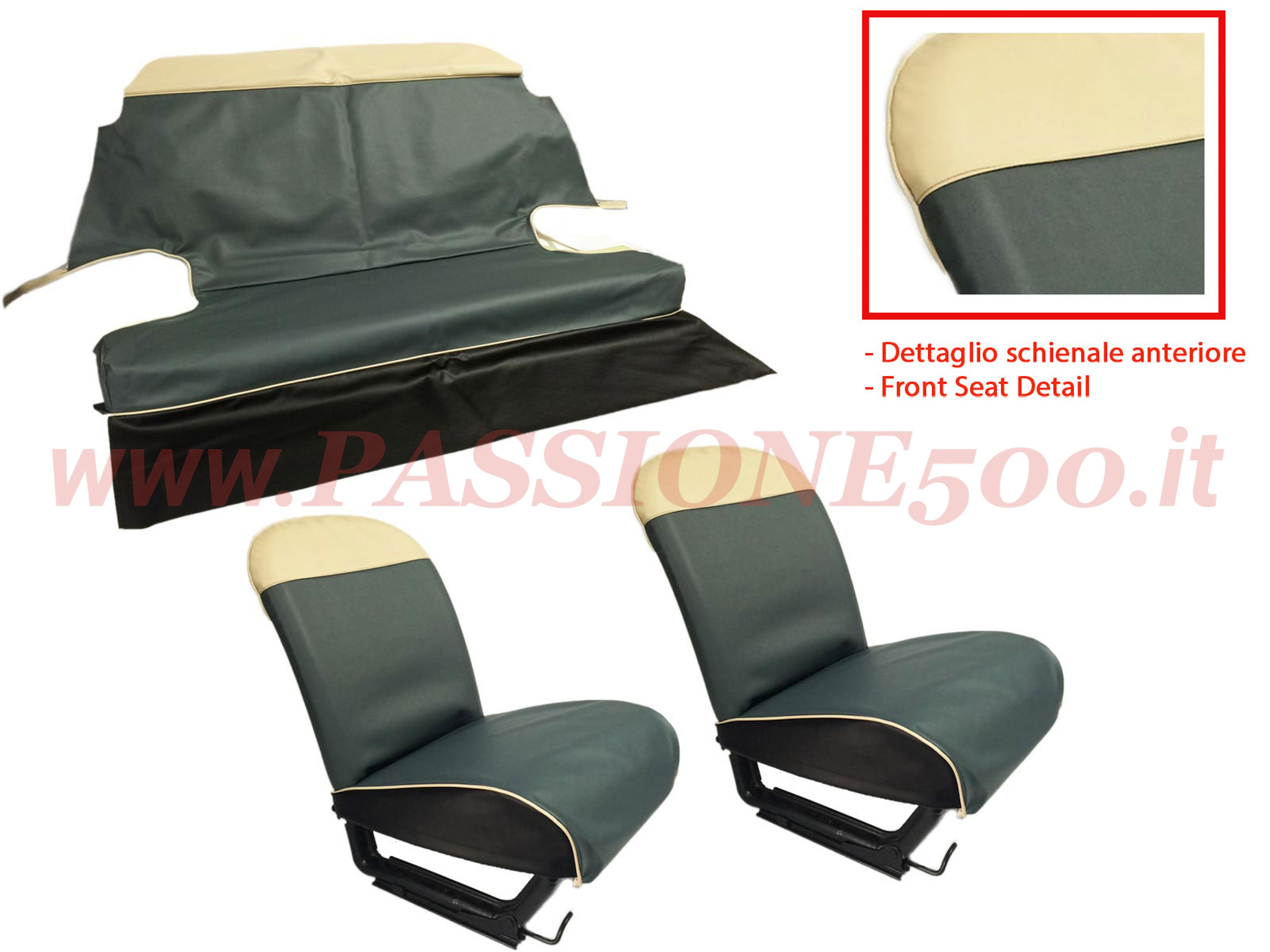 selleria vipla blu Fiat 500 N