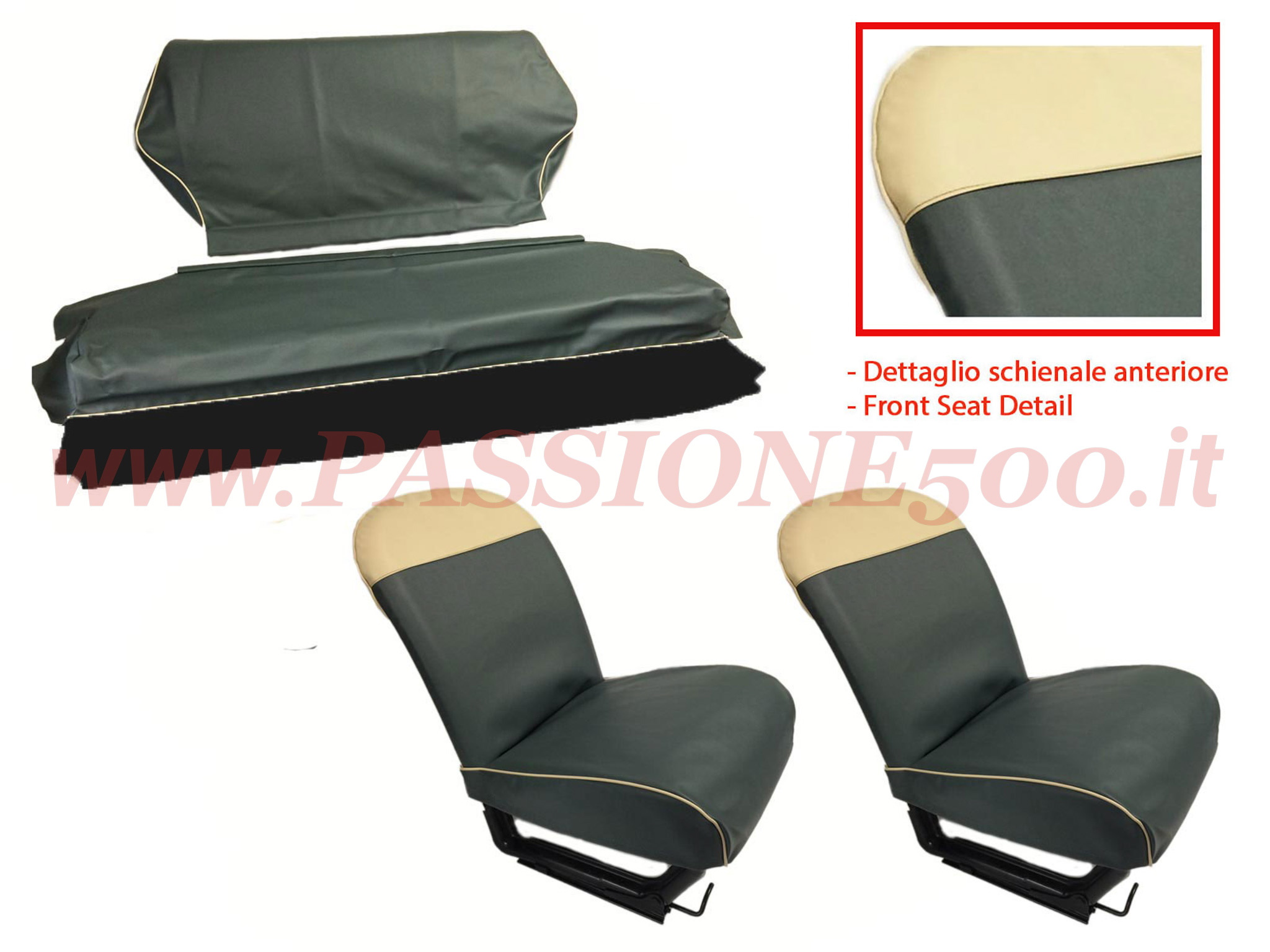 selleria vipla blu Fiat 500 F