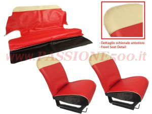 selleria vipla rosso Fiat 500 N