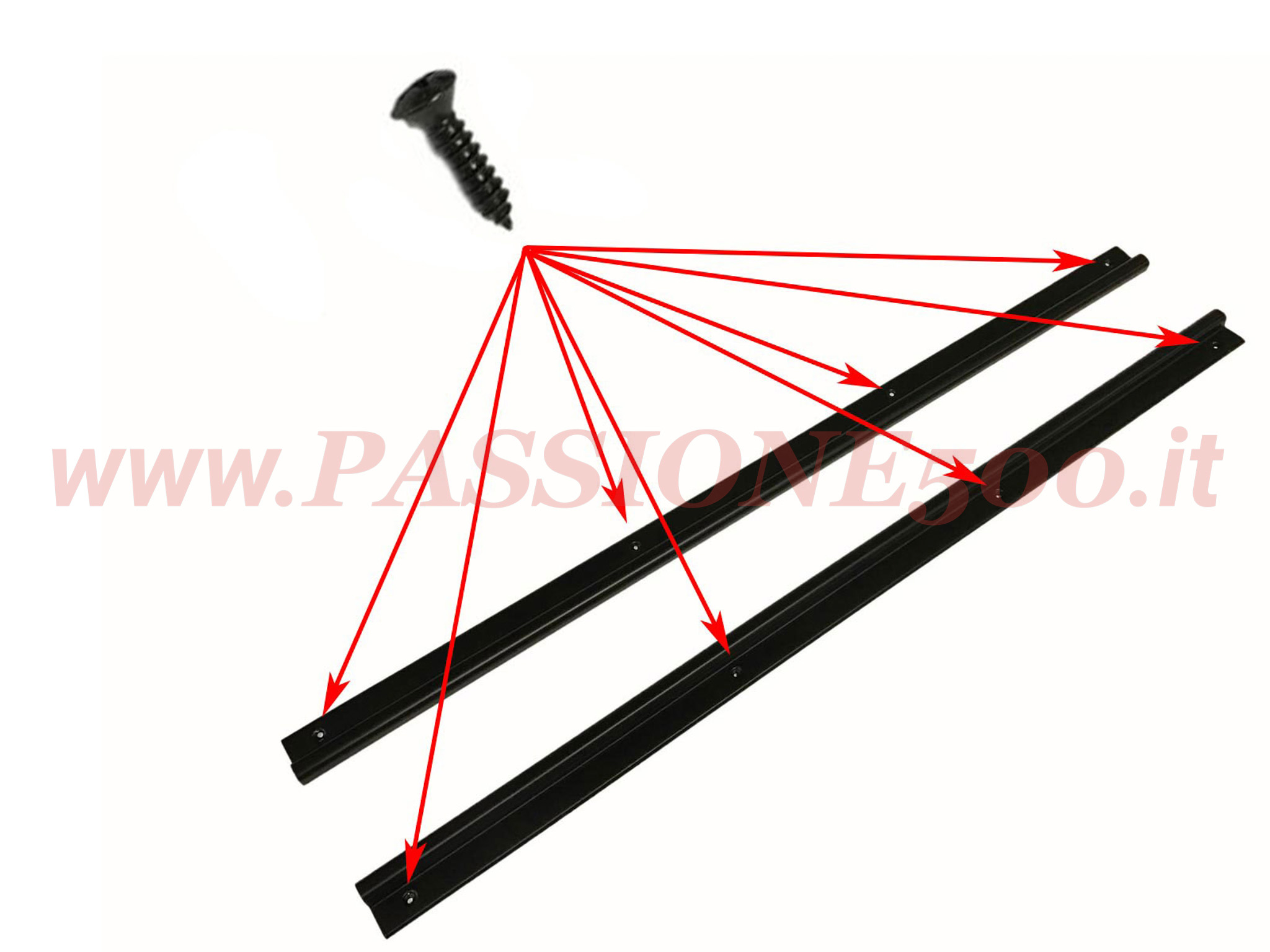 vite fissaggio battitacco fiat 500 L