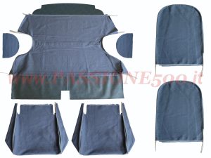 selleria tessuto blu Fiat 500 N