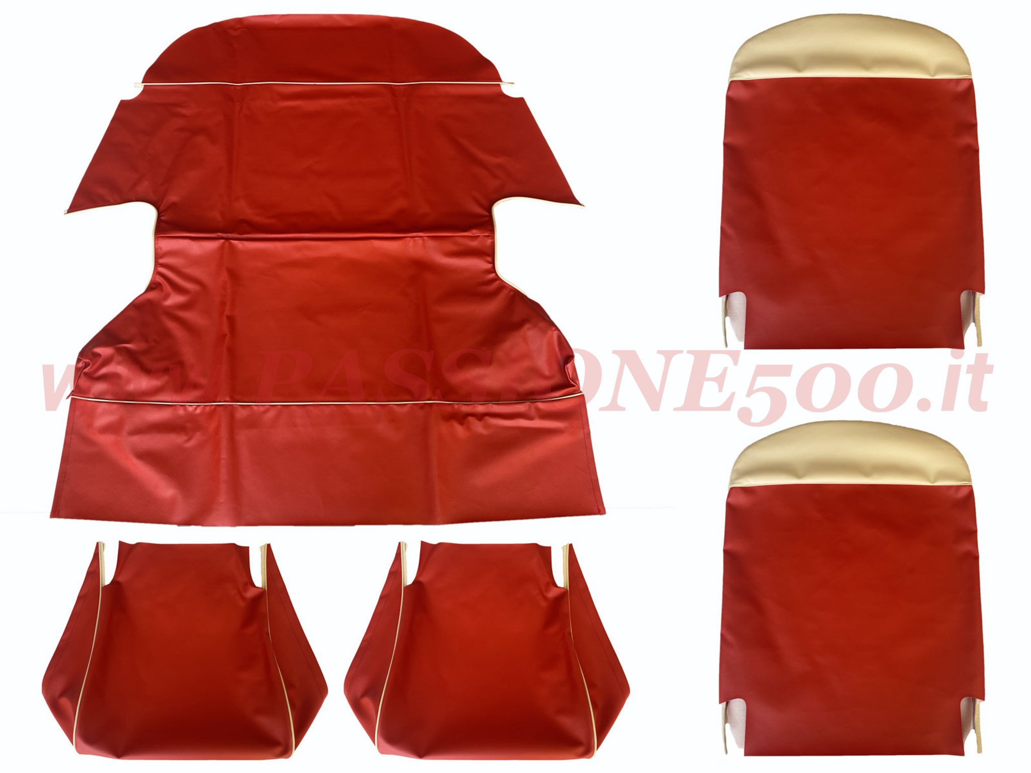 selleria vipla rosso Fiat 500 N