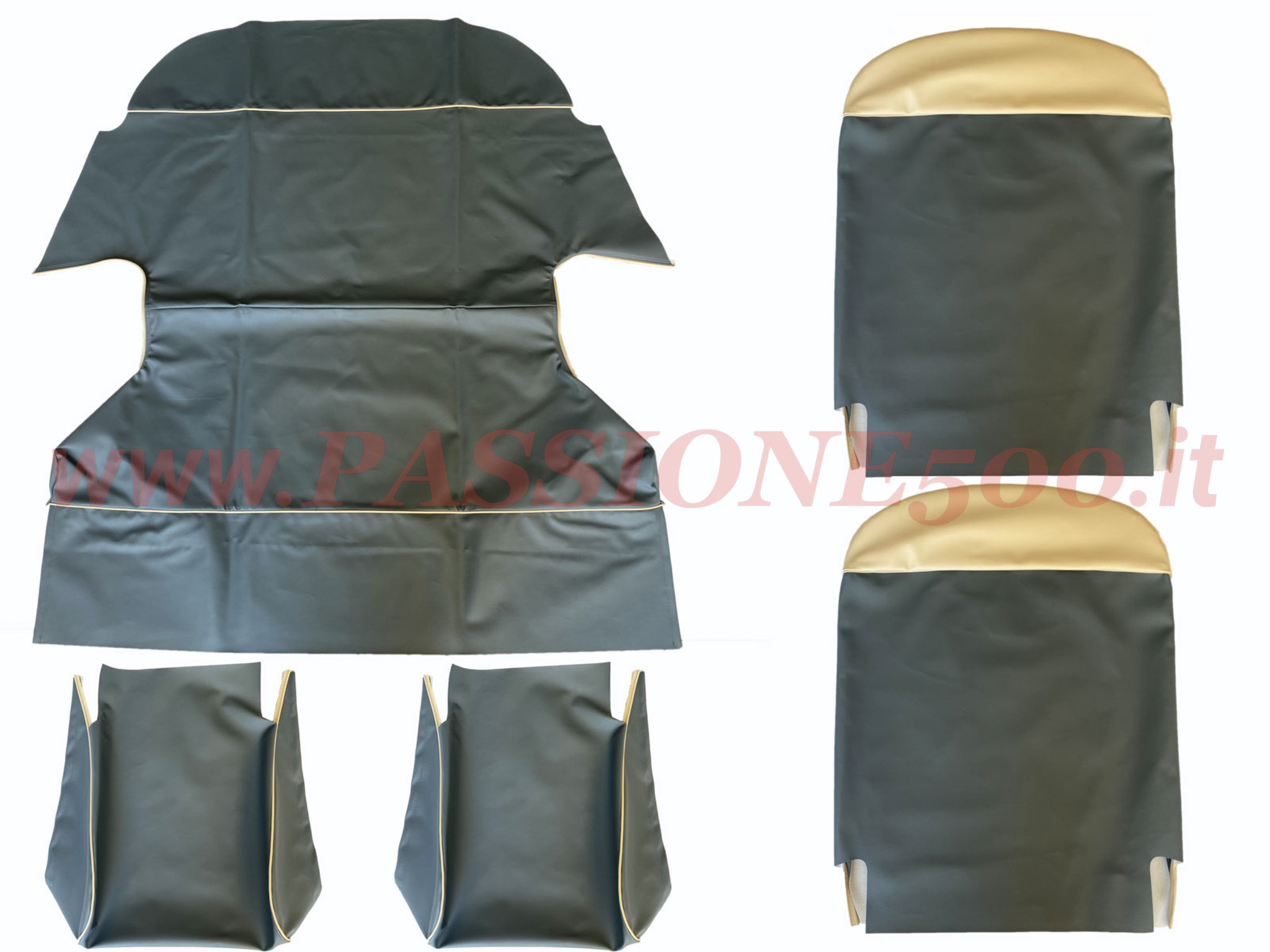 selleria vipla blu Fiat 500 N