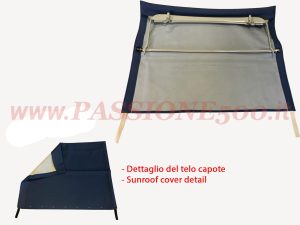capote montata blu Fiat 500 D