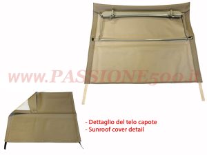 capote montata marrone Fiat 500 D