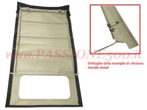 capote montata nero Fiat 500 N lungo