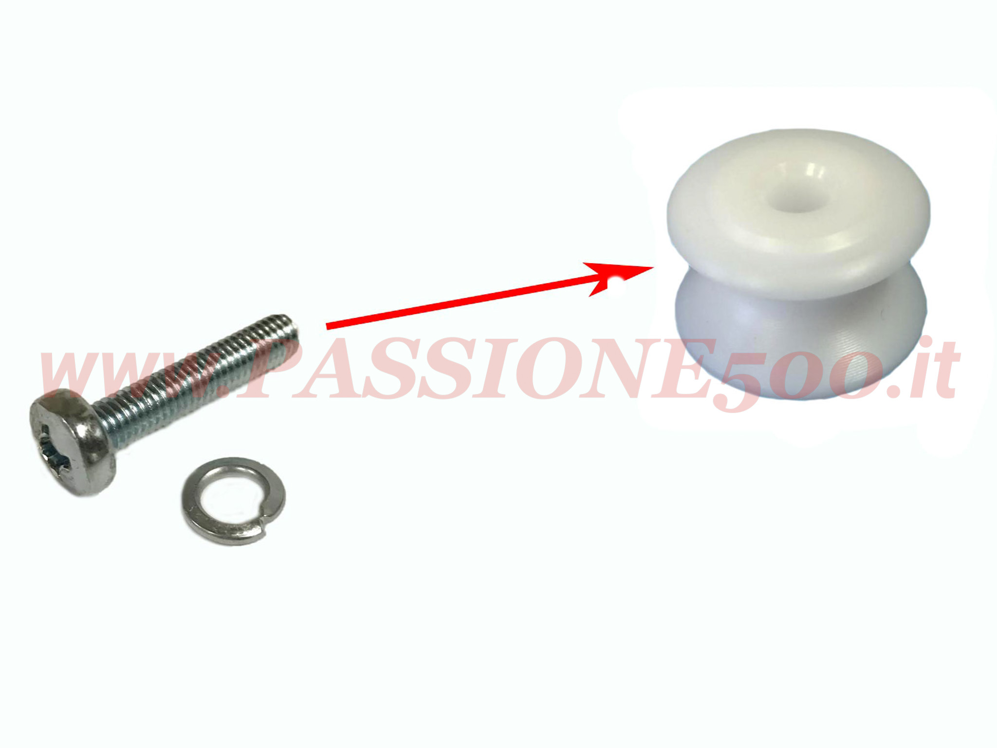 vite rotella tirante porta Fiat 500 F L R