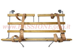 portapacchi cofano posteriore cromato legno