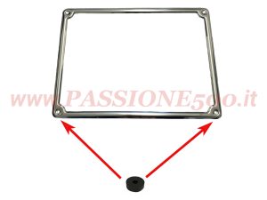 gommino inferiore targa posteriore Fiat 500