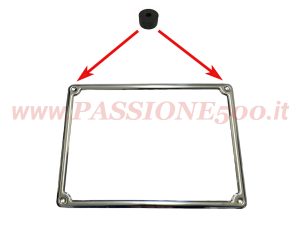 gommino superiore targa posteriore Fiat 500