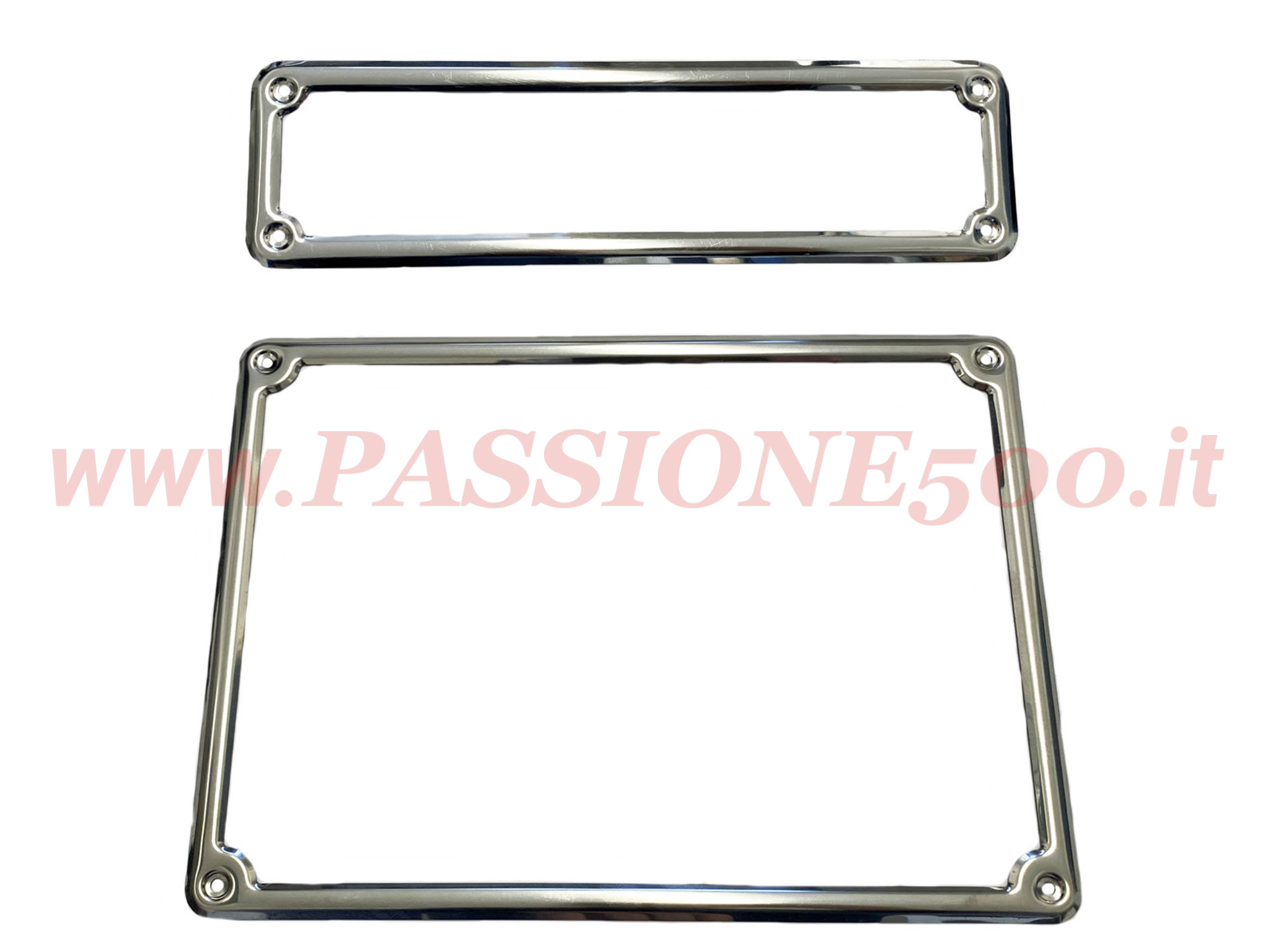 kit cornice targa acciaio fiat 500