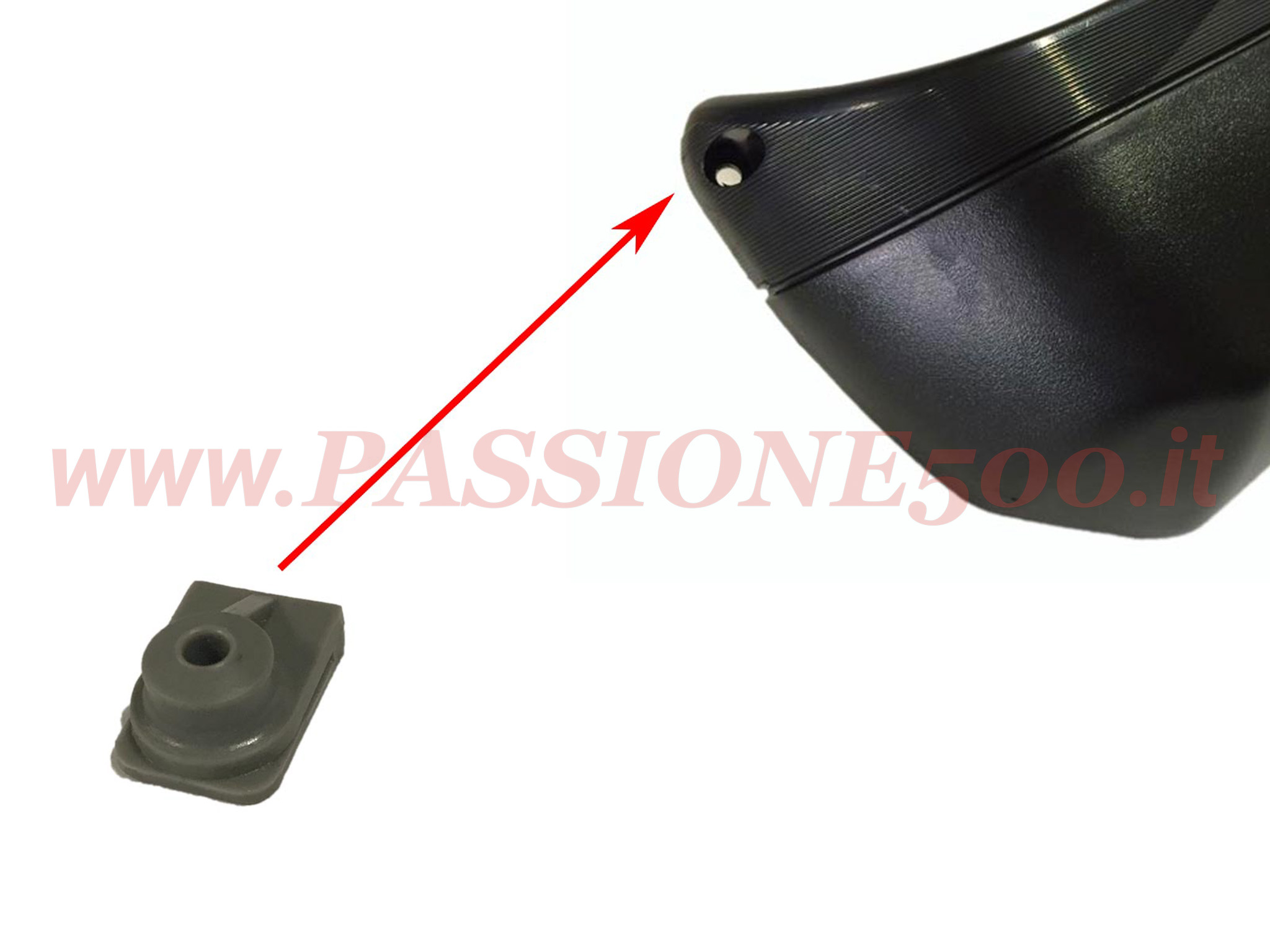 molletta tasca portaoggetti Fiat 500