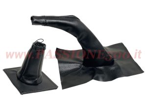 kit cuffia freno a mano e cambio nero Fiat 500