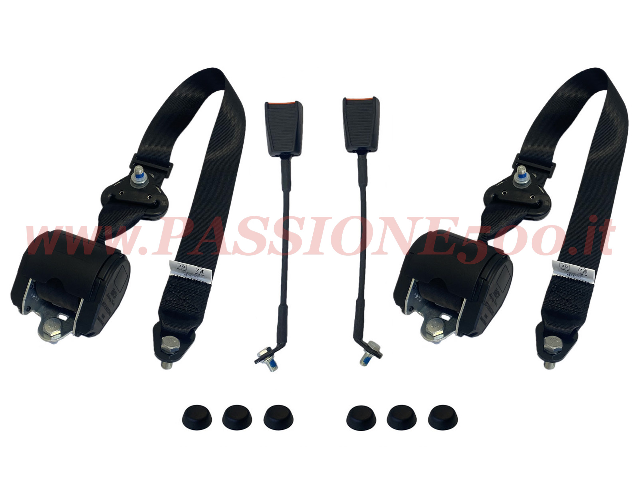 cinture nero arrotolatore Fiat 500