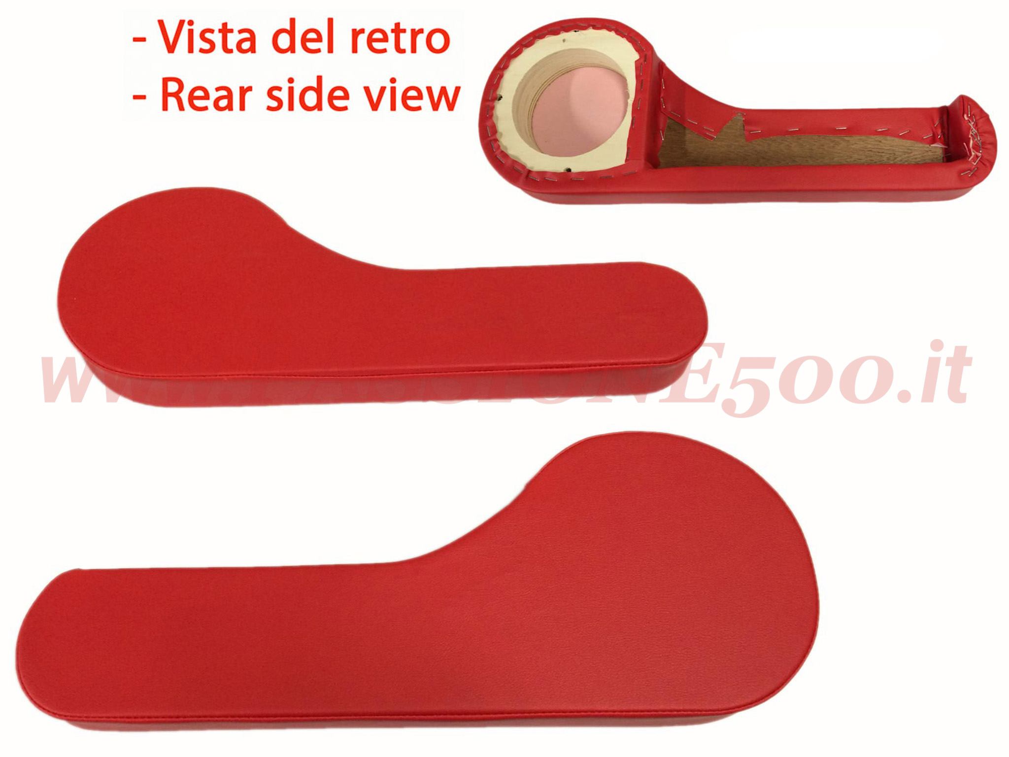 tasca stereo pannello porta colore rosso