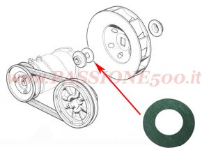 guarnizione mozzo dinamo fiat 500