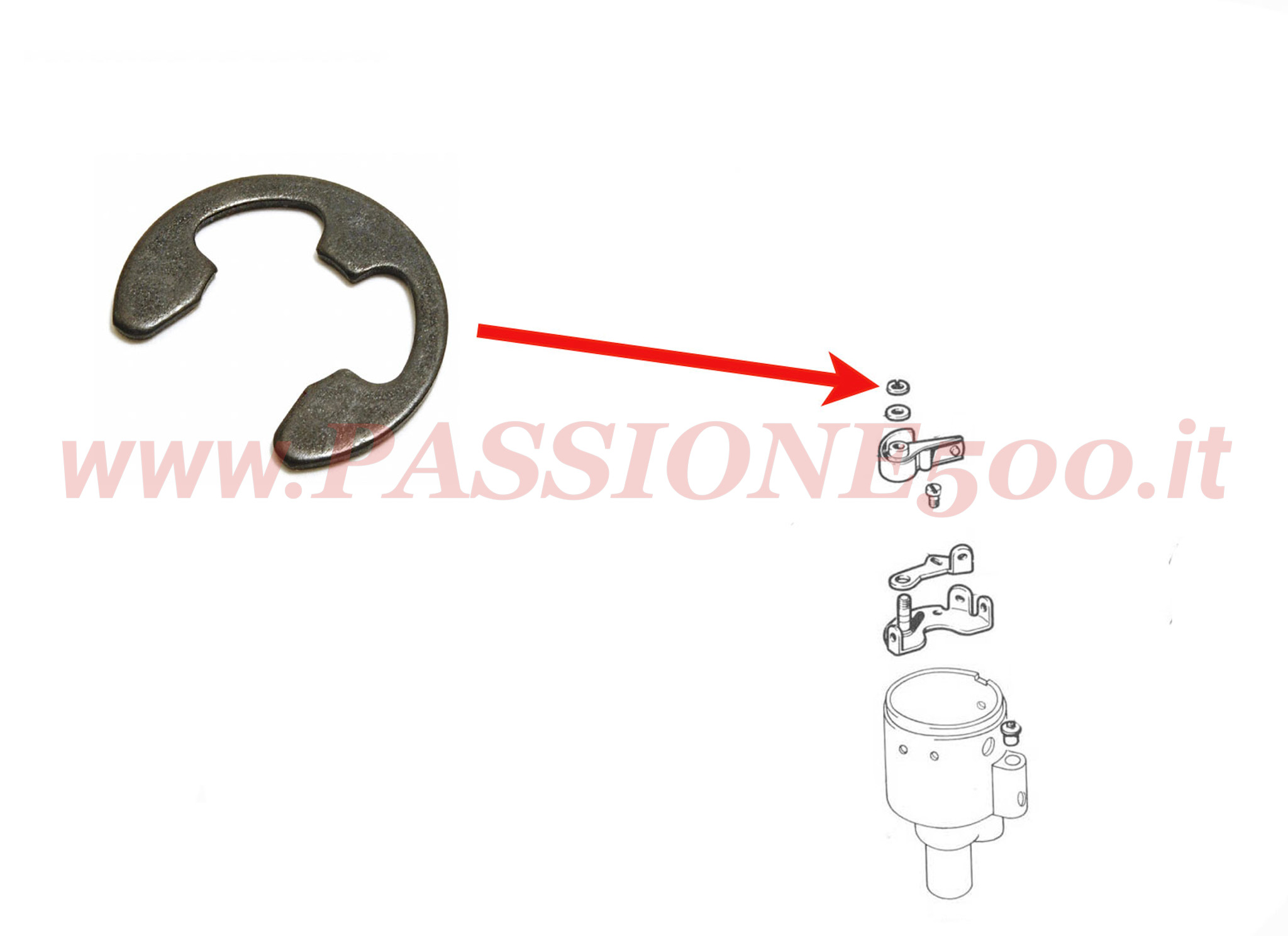 seiger fissaggio contatti puntine spinterogeno Fiat 500