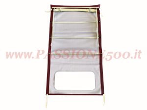 capote lunga completa rosso bordeaux Fiat 500 N D