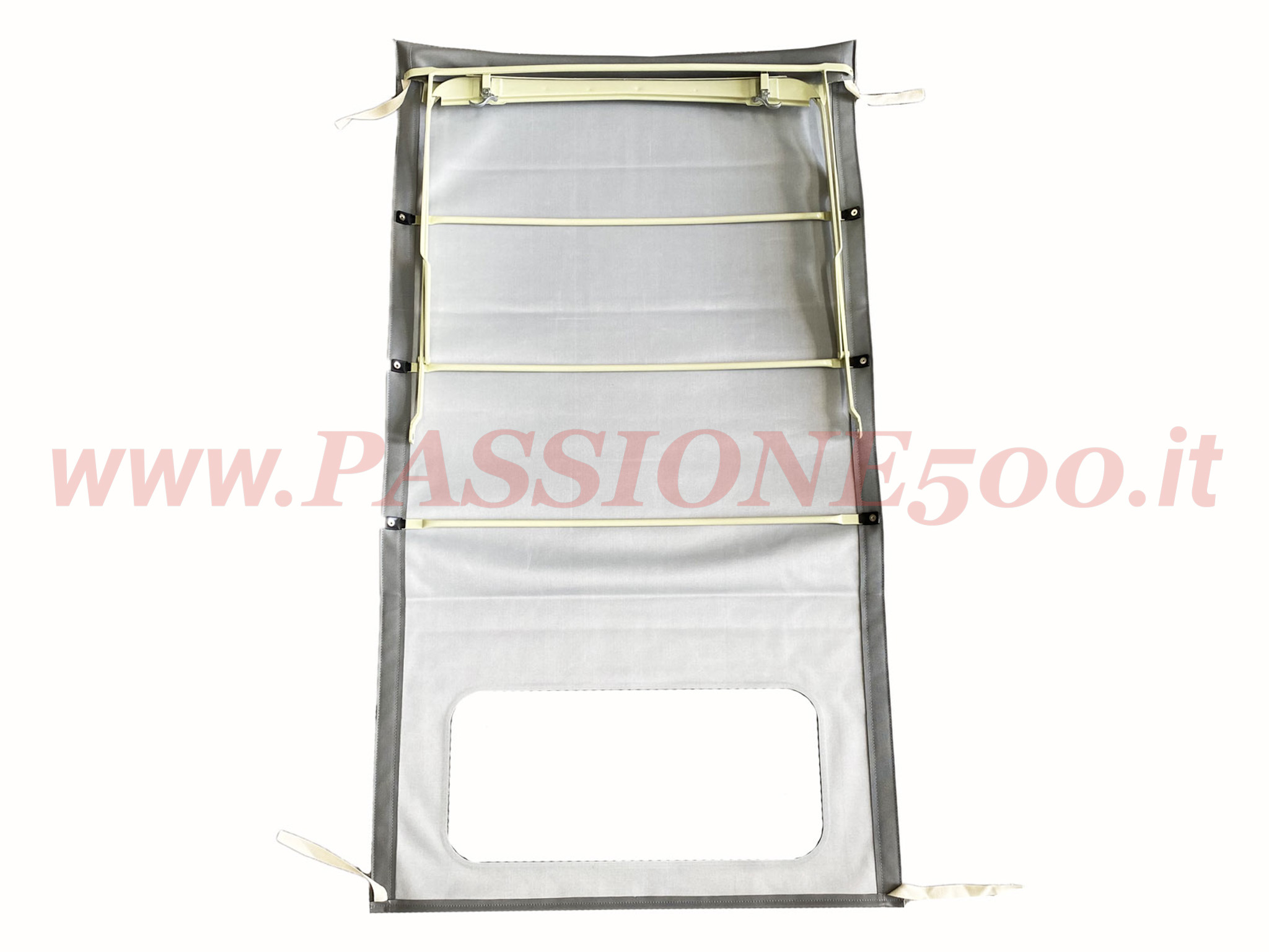 capote lunga completa grigio Fiat 500 N D