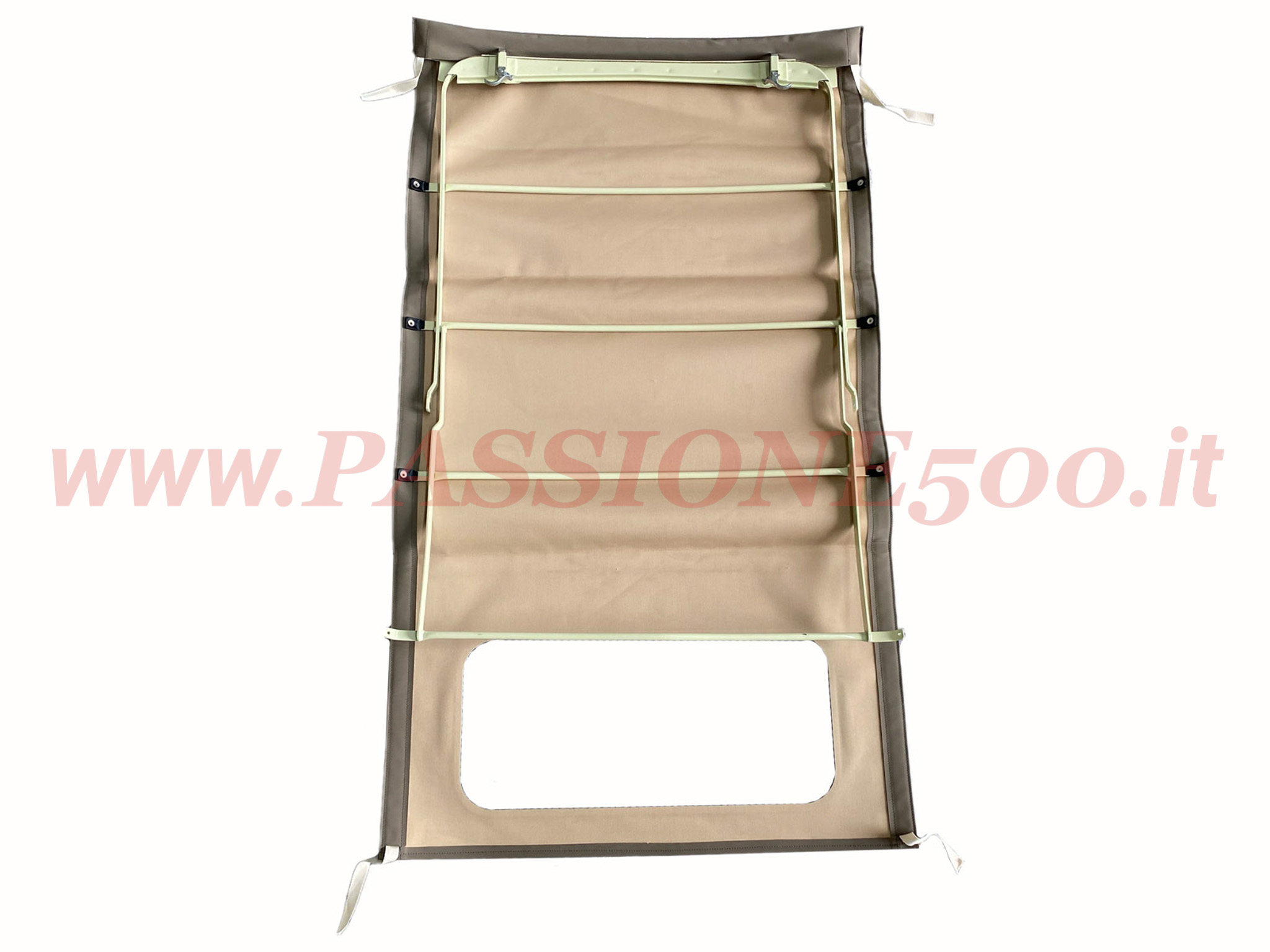 capote lunga completa marrone scuro Fiat 500 N D