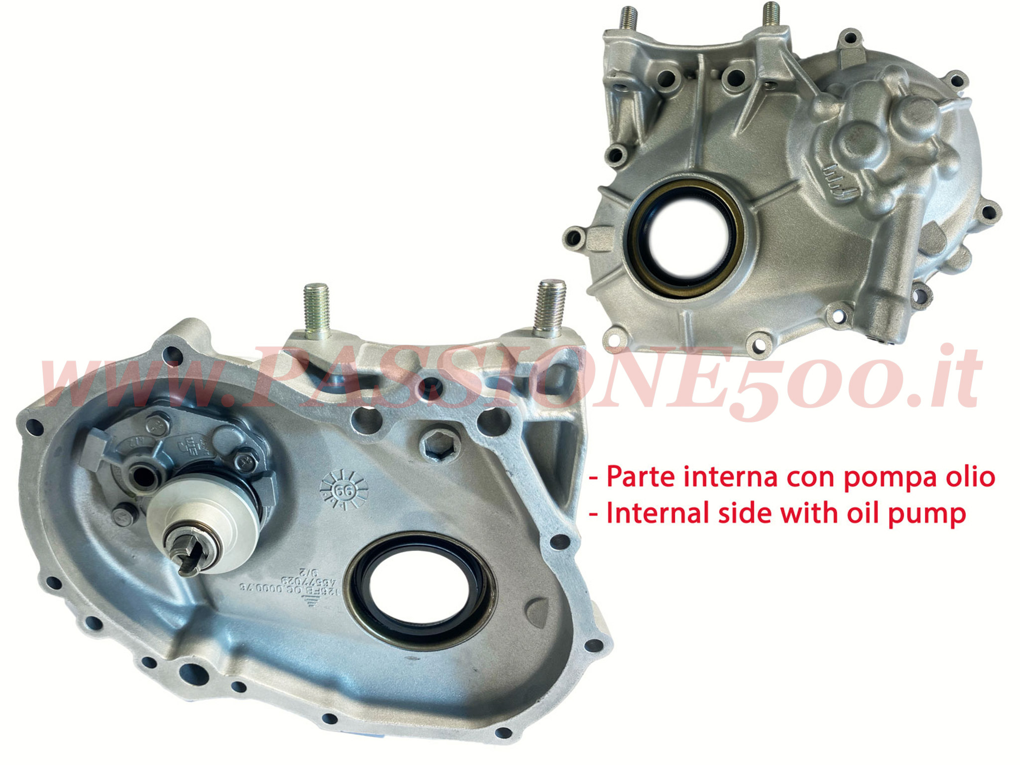 coperchio distribuzione pompa olio Fiat 500