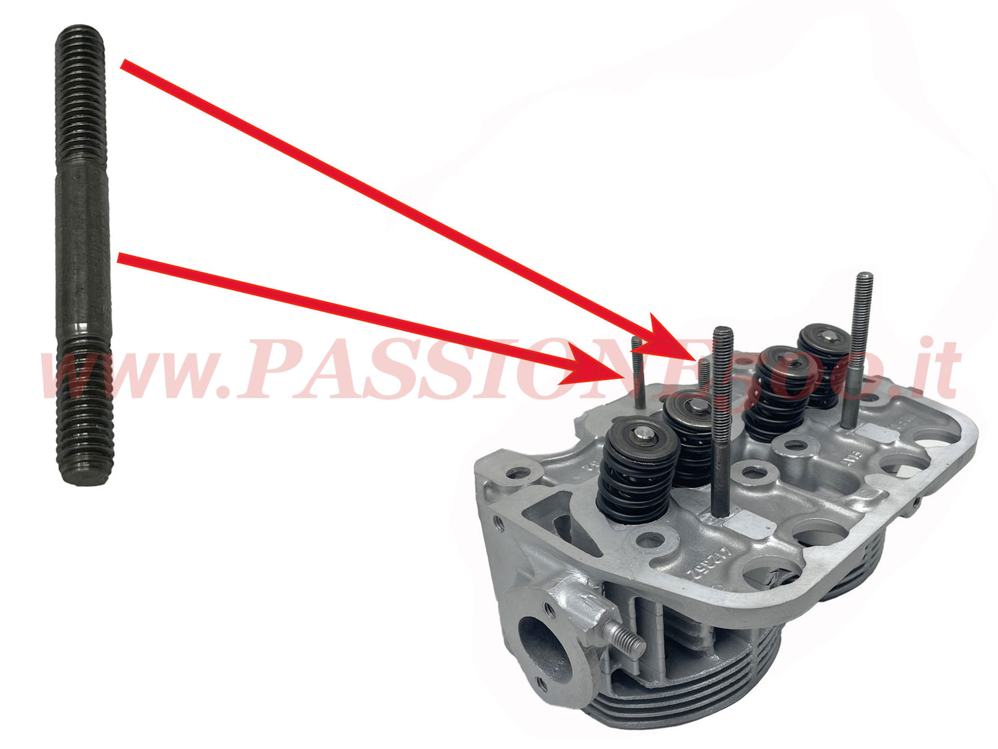 prigioniero carburatore Weber 26IMB su testa motore Fiat 500