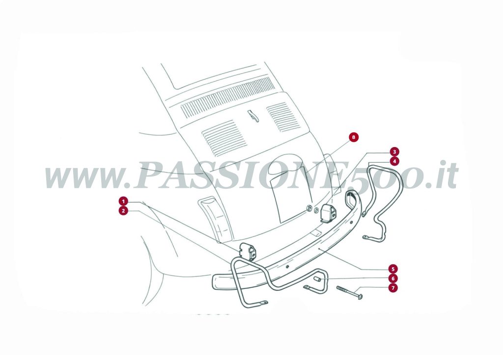 EXPLODED VIEW 15C – Rear bumper and parts FIAT 500L