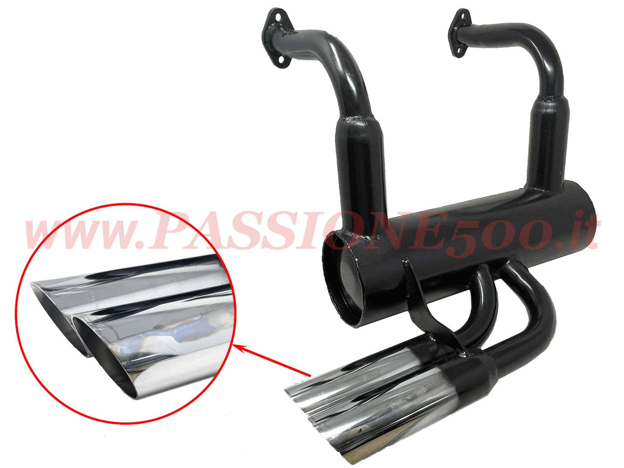 marmitta sportiva 50 mm Fiat 500