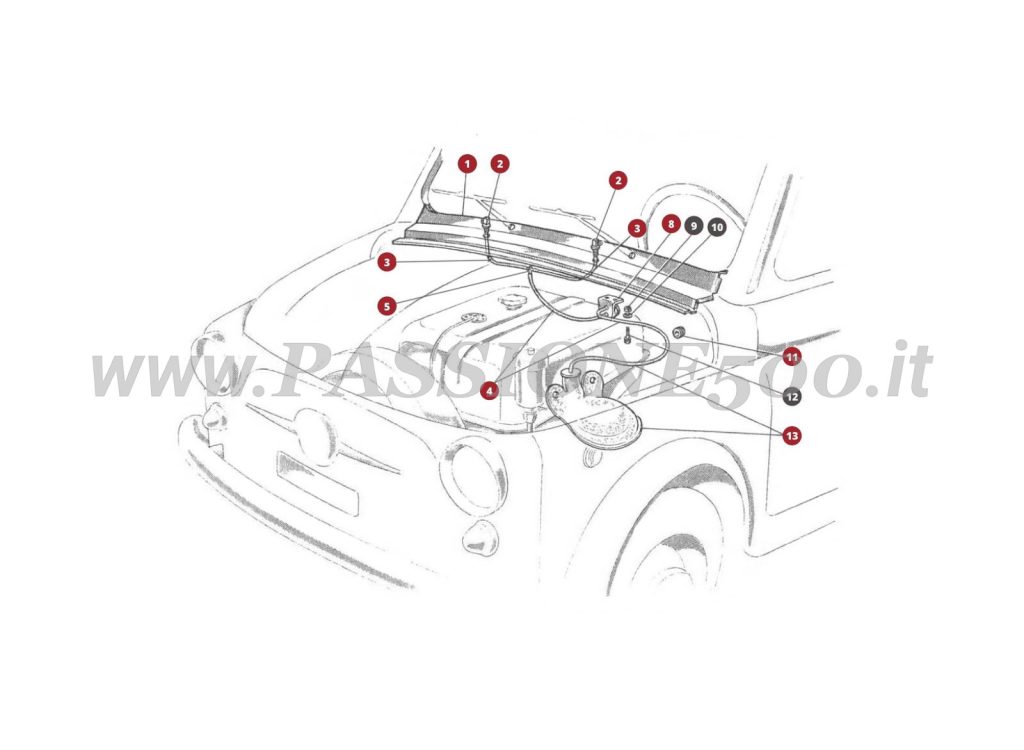 ESPLOSO 36M – Impianto lavavetro FIAT 500D