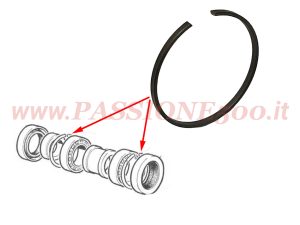 anello elastico cuscinetti posteriori Fiat 500 D F L R