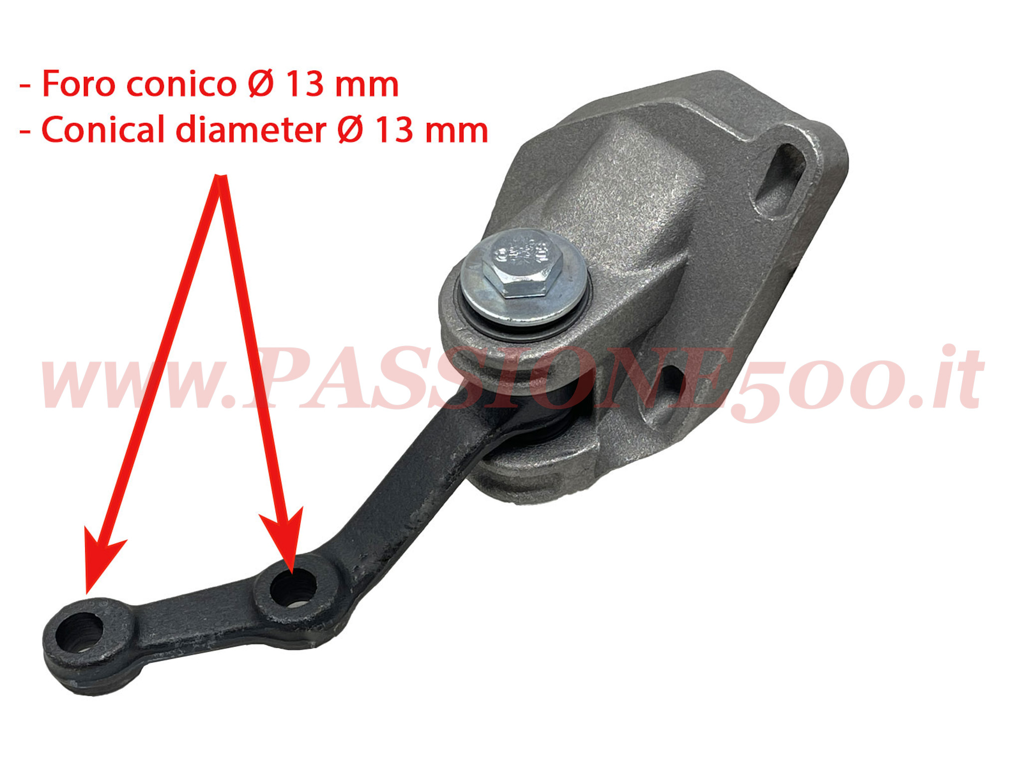 supporto rinvio sterzo completo Fiat 500 F L R