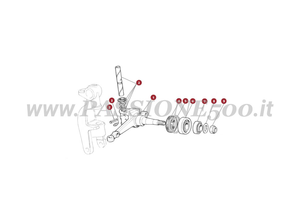 VUE EN ÈCLATÈ 31M – Fusèe FIAT 500 Giardiniera Base F
