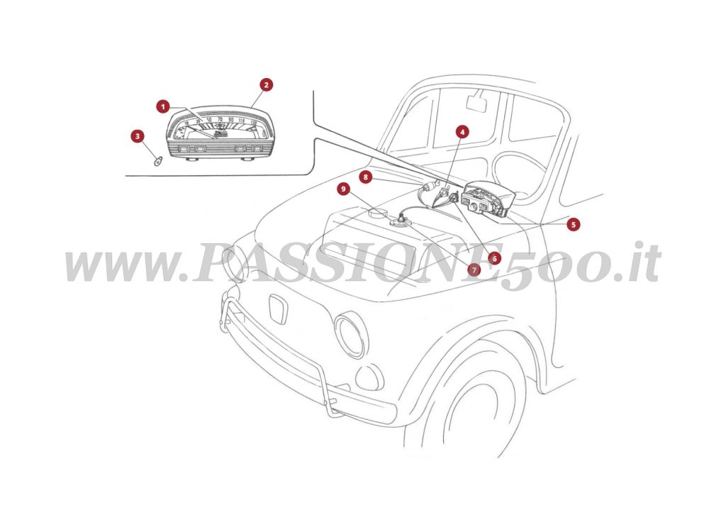 EXPLODED VIEW 34/3M – Operation indicators FIAT 500L