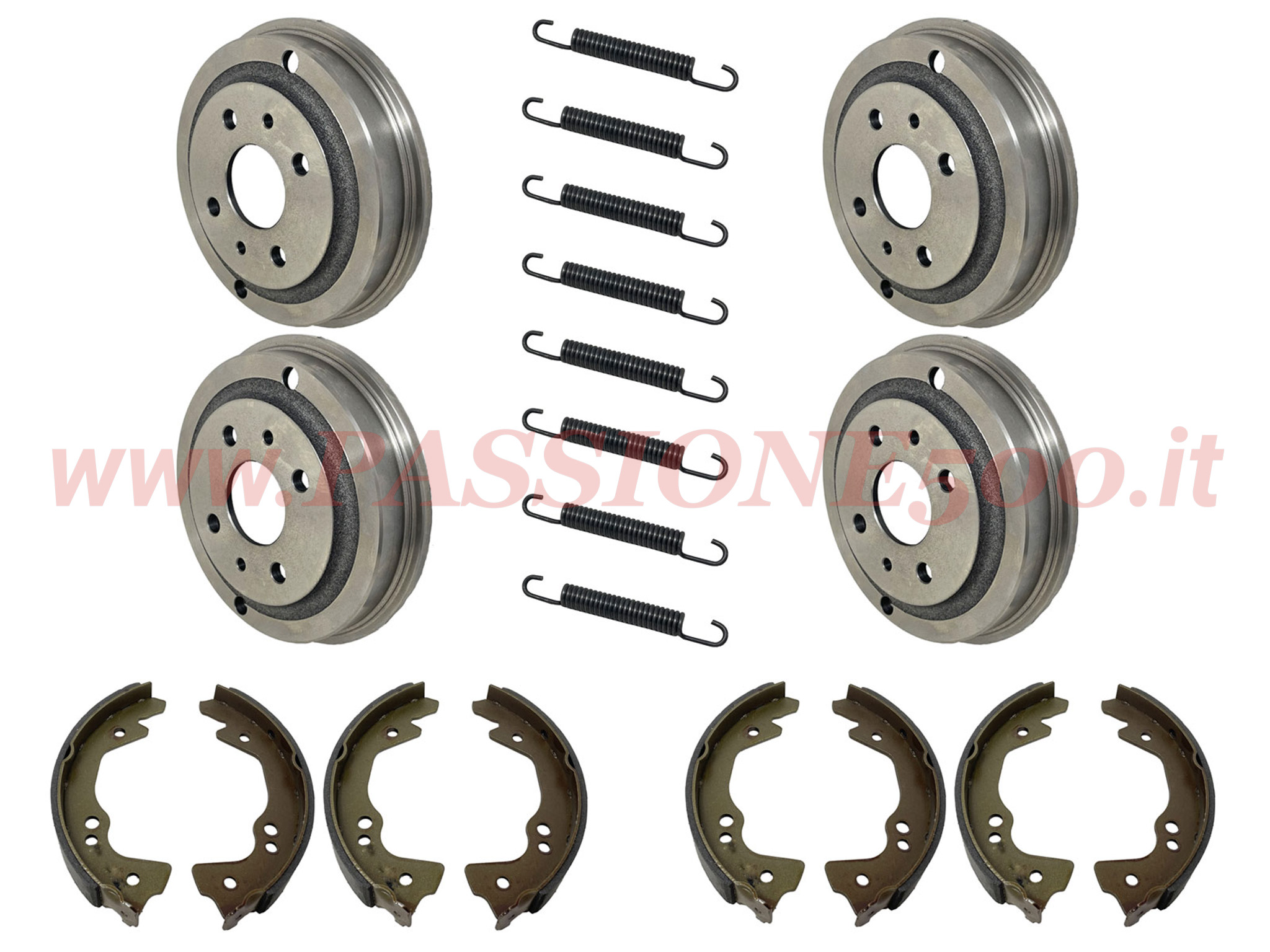 Kit Impianto Freni Attrito Autobianchi 500 Giardiniera