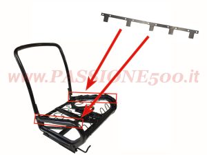 piastra riparazione molle sedile anteriore Fiat 500