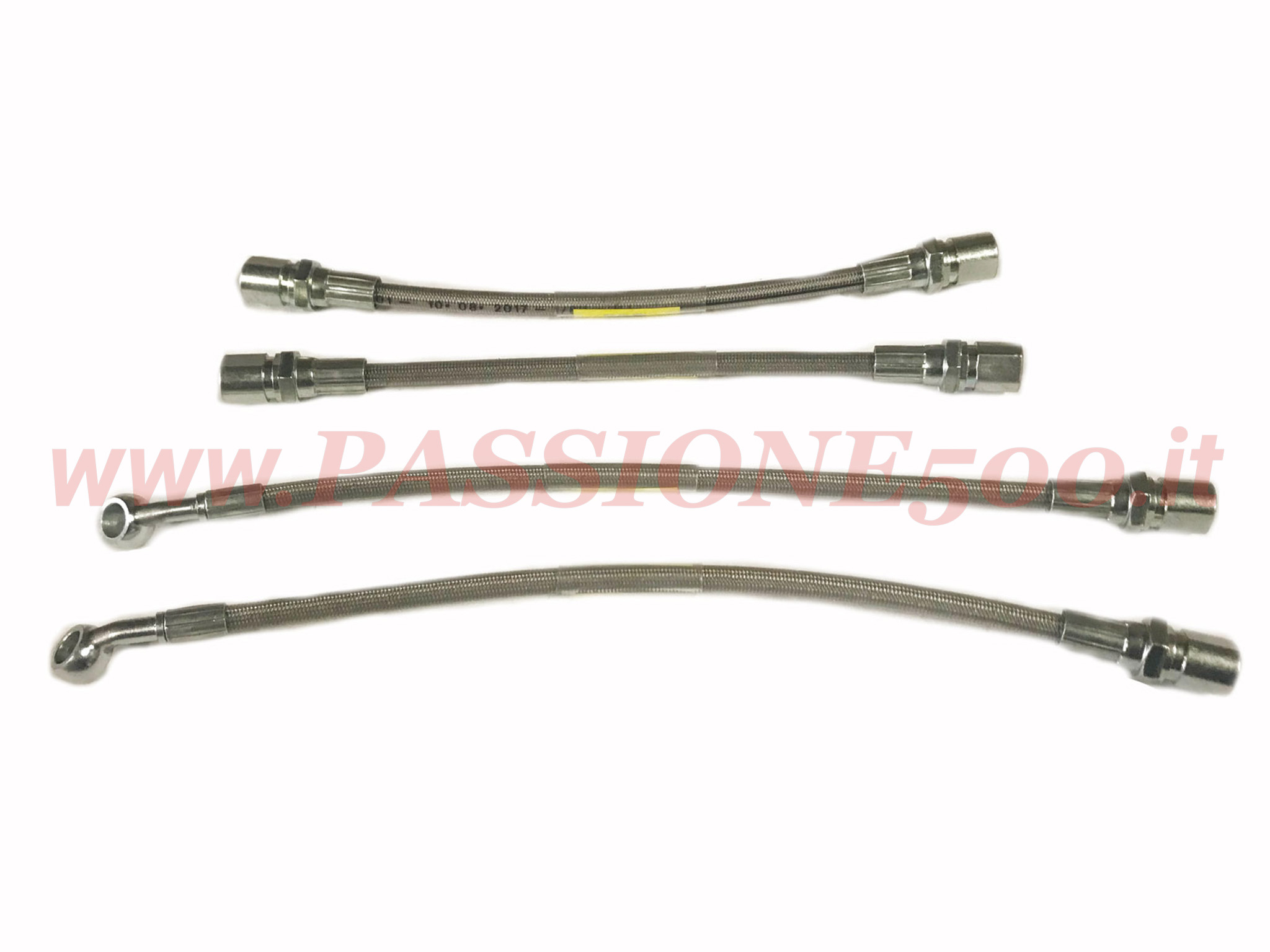 kit tubi freno aeronautici grigio Fiat 500 F L R