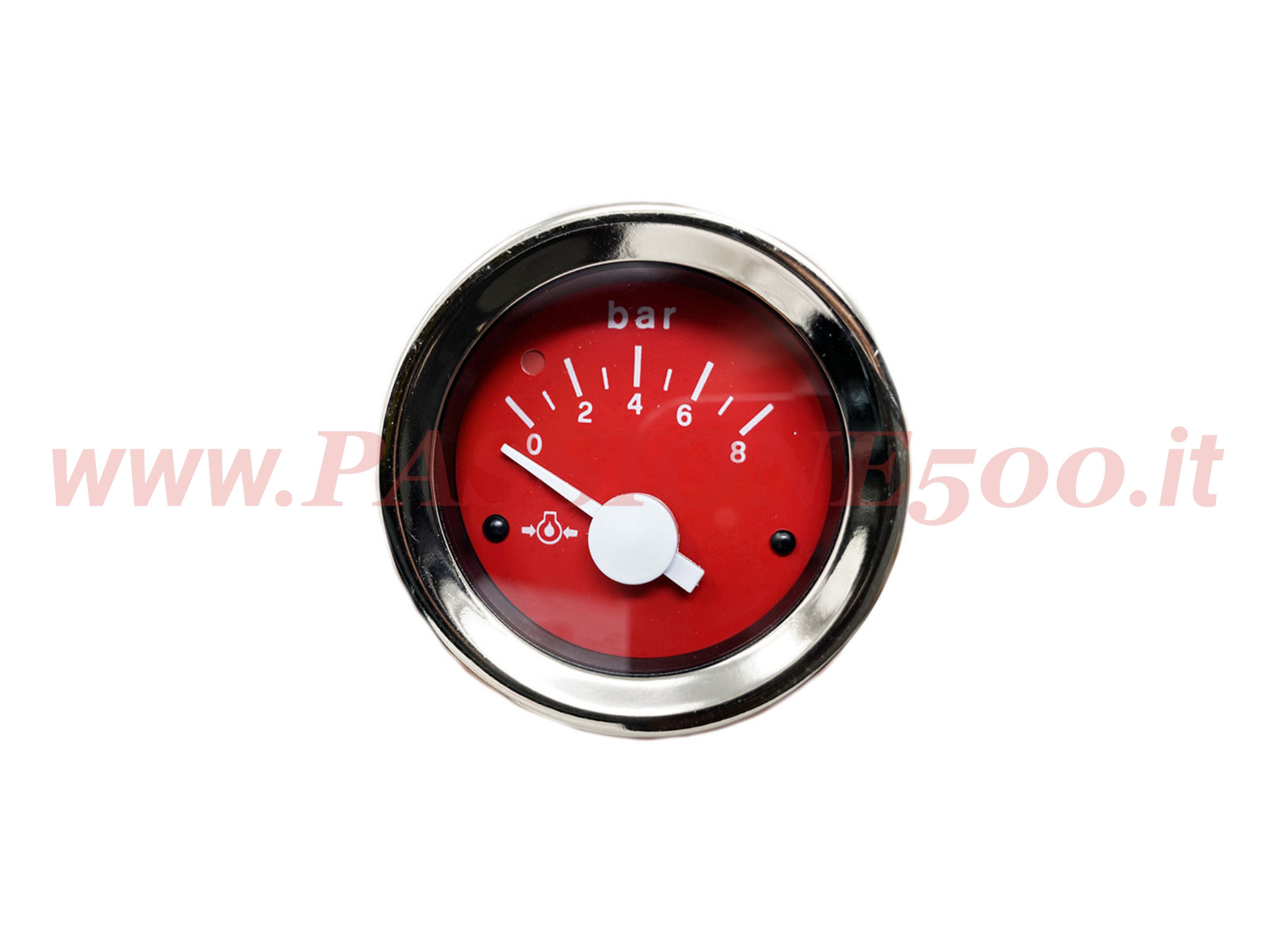 strumento pressione olio rosso Fiat 500